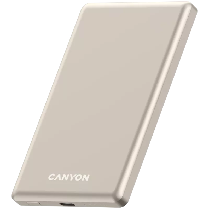 Canyon OnPower 505 - Powerbank - 5.000 mAh - sisend USB-C - väljund USB-C PD 20W + juhtmevaba magnet 1