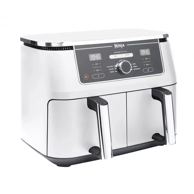 Kuumaõhufritüür Ninja AF400EU Double 9,5 L 2470 W valge, pöörd- ja puutetundlik juhtimine