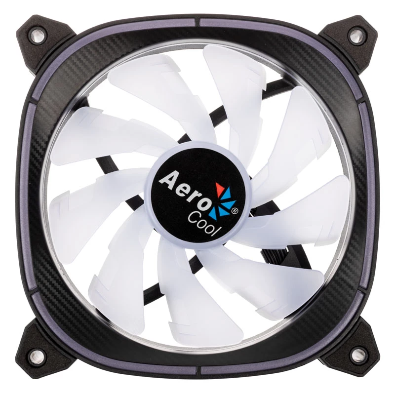 AEROCOOL 120mm Astro 12F ARGB LED korpuseventilaator — 120 mm, ARGB valgustus, 3-kontaktiline toiteühendus