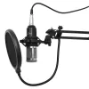 PC mikrofon MEDIA-TECH MT397S — juhtmega, XLR-sisend, 20–20000 Hz, 150 Ω, -32 dB, 2,4 m kaabel, lauaalus, must
