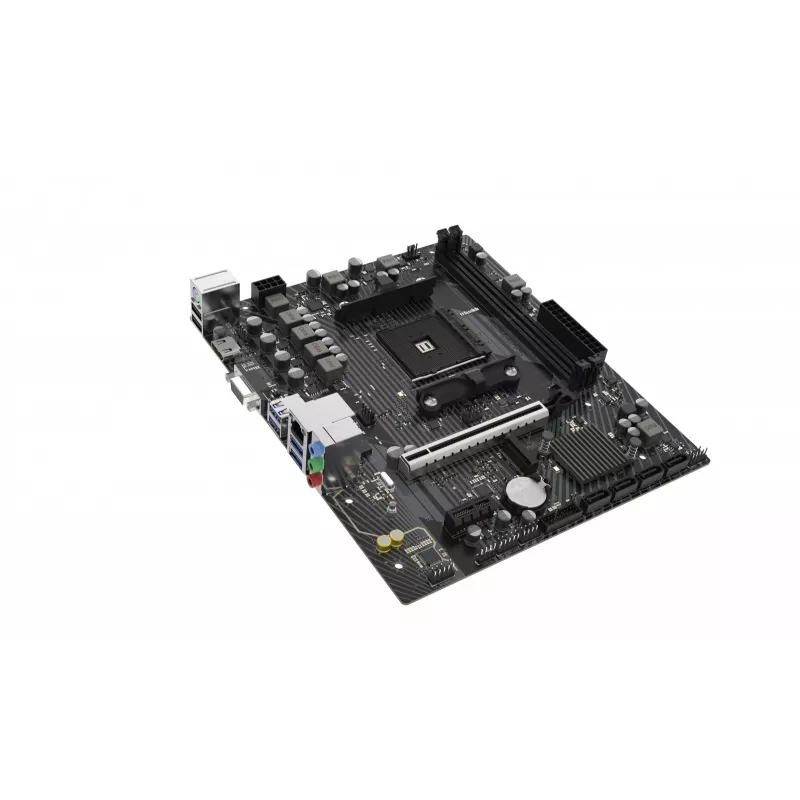 Micro ATX emaplaat Sapphire A520M-E pesale AM4, AMD A520 kiibistik, 2x DDR4 DIMM, max 64 GB, PCIe 3.0 x16/x1, SATA III, Gigabit LAN