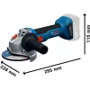 18V Professional Set, GBH 18V-22 + GSR 18V-65 + GWS 18V-8 Professional, tööriistakomplekt sinine, 2x Li-Ion aku 5,0Ah, 3 L-BOXXis