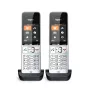 Gigaset COMFORT 500HX duo Analoog/DECT telefon Kõne tuvastus Must, Hõbedane