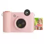 Instant print camera Kodak SMILE+ 2x3 inch Pink — 2x3-inch ZINK prints, built-in rechargeable aku