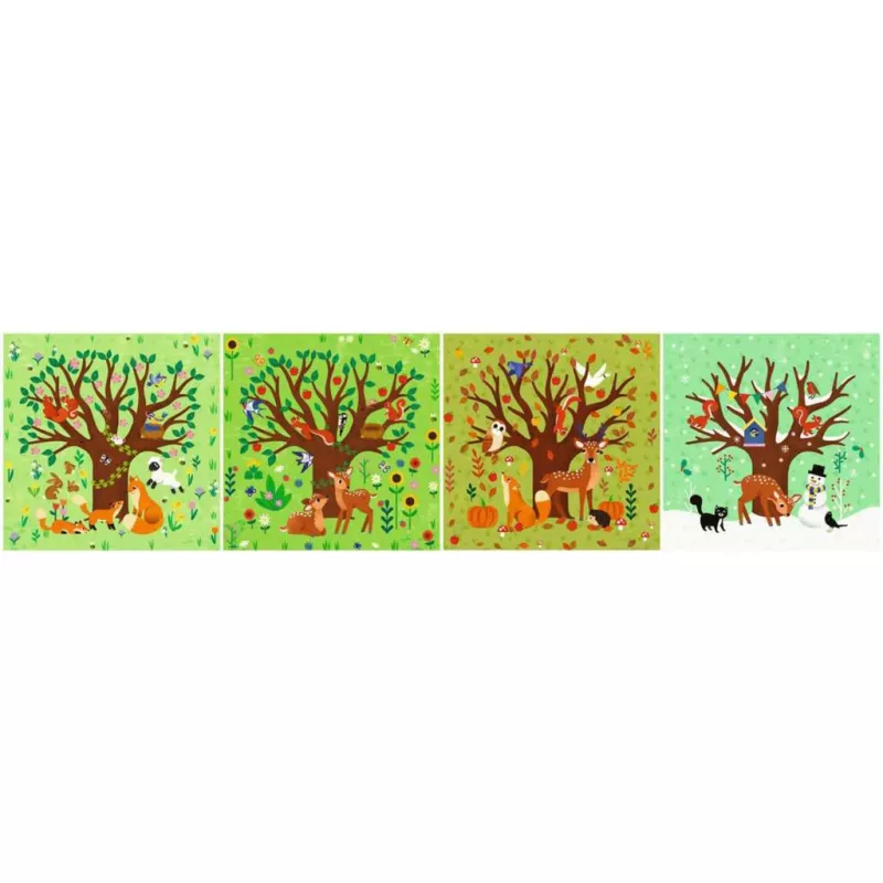 Puzzle UP - Vier Jahreszeiten (12, 16, 20 ja 24 tükki)