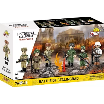 Cobi ehitusklotsid Stalingradi lahingu mudelikomplekt — 76 tk, ajalooline diorama