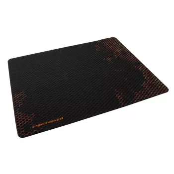 Hiirematt ESPERANZA EA146R — kummist mängumatt 440×354×4 mm, libisemiskindla alusega, must/punane