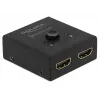 DeLock HDMI 2 - 1 kahesuunaline 4K 60 Hz kompaktne - Jaemüügikarp - Video/Heli lüliti - 2 x HDMI - Lauaarvuti (64072)