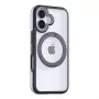 Kaitsev telefoniümbris Torras Ostand R Fusion iPhone 16-le — Must õhuke põrutuskindel kate