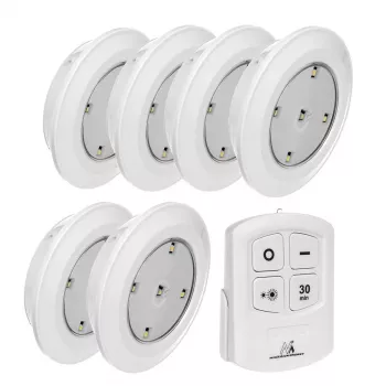 Maclean Energy MCE165 kaugjuhtimispuldiga LED-lampide komplekt, AAA-patareid, 6 tk komplektis
