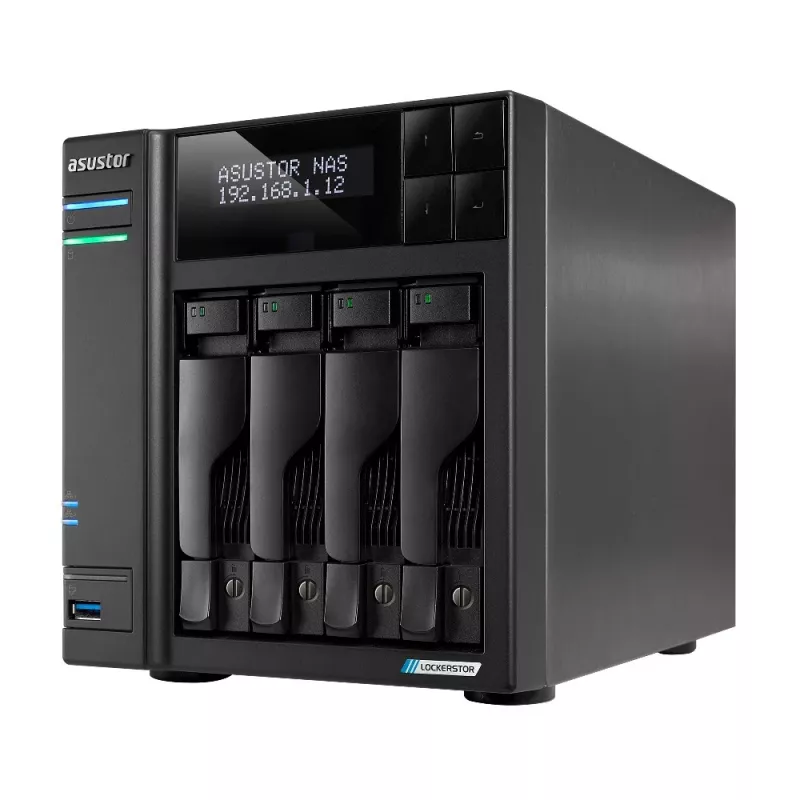Asustor LOCKERSTOR 4 Gen2 (AS6704T) NAS lauaarvuti Intel® Celeron® N N5105 4 GB DDR4 0 TB ADM must