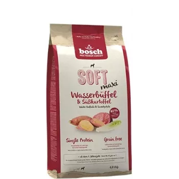 Kuiv koeratoit Bosch SOFT Maxi Water Buffalo & Sweet Potato 12,5 kg — Suurt tõugu täiskasvanud, teraviljavaba, 22% valku