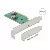 DeLOCK PCI Express 4.0 x8 kaart kahe sisemise SFF-8654 4i NVMe pordiga, madala profiiliga