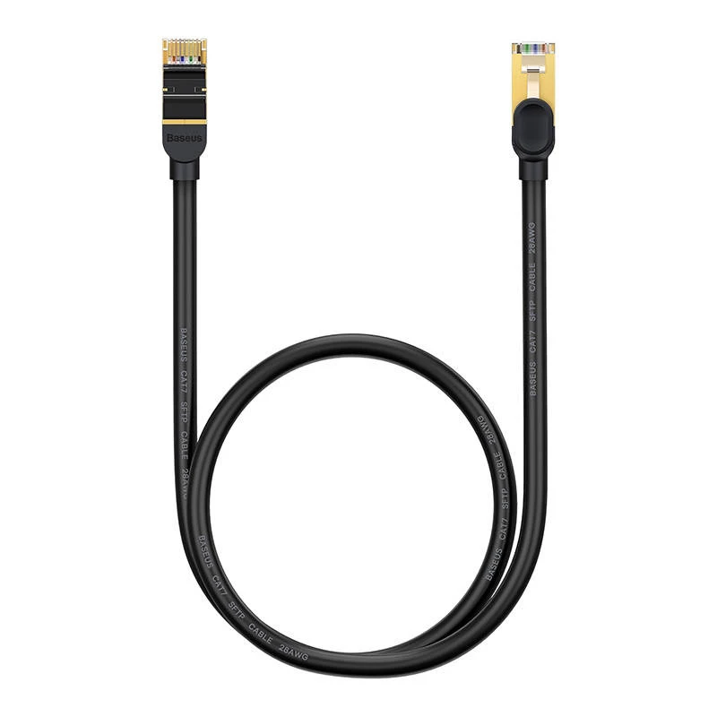 Baseus Ethernet RJ45, 10Gbps, 1m võrgukaabel (must)