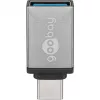 Wentronic Goobay USB-C™-adapter – USB 3.0 A-pesa, hall – ühenduseks USB-C™ ja USB-A seadmete vahel (56621)