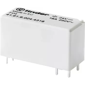 Finder PCB relee 12 V/DC 16 A 1 avatud kontakt 41.61.6.012.4316 1 tk (41.61.6.012.4316)