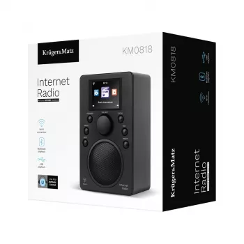 Internetiraadio Kruger & Matz KM0818.1 Wi‑Fi, Bluetoothi, USB ja äratuskellaga