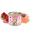 Märg kassitoit Fox4Pets DeliCATessen lõhe mereannid 200 g purk, täisväärtuslik täiskasvanute toit, 10,2% valku, 5,5% rasva, 80% niiskust