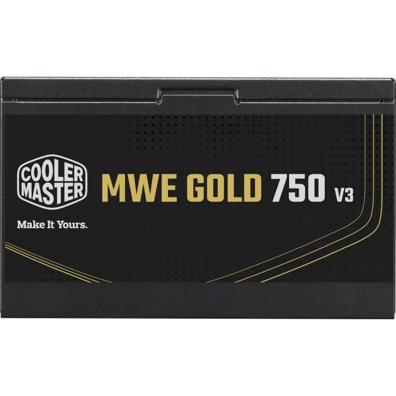 Toiteplokk Cooler Master MWE GOLD 750v3 ATX 3.1 750W 80 PLUS Gold mittemodulaarne, 6x SATA, 4x 6+2 PCIe, 2x 4+4 EPS