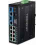 TRENDnet TI-BG104 - Lüliti - tööstuslik - haldamata - 4 x 10/100/1000 (PoE++) + 4 x 10/100/1000 (PoE+) + 2 x Combo Gigabit SFP/RJ-45 - DIN rööpale paigaldatav, seinale paigaldatav - P