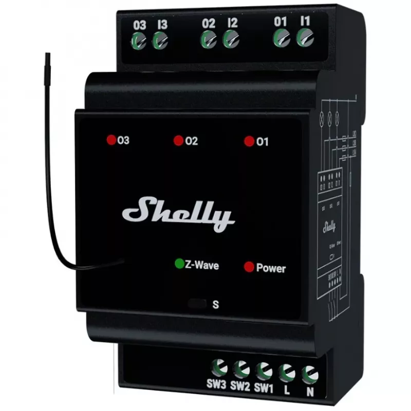 Nutirelee Shelly Wave PRO 3 — must, plastkorpus, 110–240 V AC, 50–60 Hz, 0,3 W, 53×59×96 mm