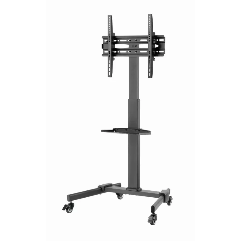 TV-alus GEMBIRD TVS-55T-01 32–55-tollistele teleritele, teras, kõrgusreguleeritav VESA 100x100–400x400, kallutus, rattad, max koormus 35 kg
