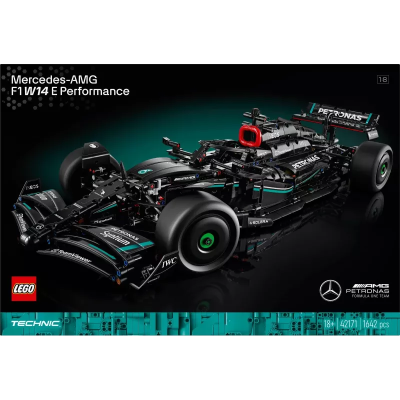 LEGO Technic mudelikomplekt Mercedes‑AMG F1 W14 E Performance — 1,432 detaili, soovitatav vanus 18+