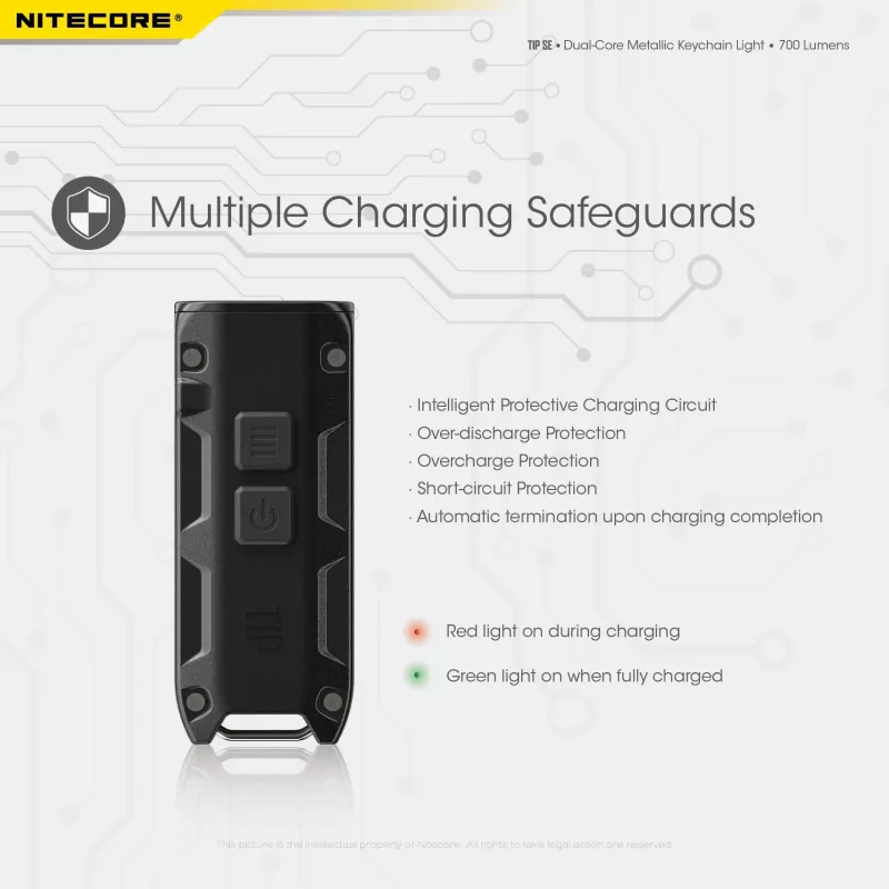 Nitecore TIP SE Must käsilamp LED
