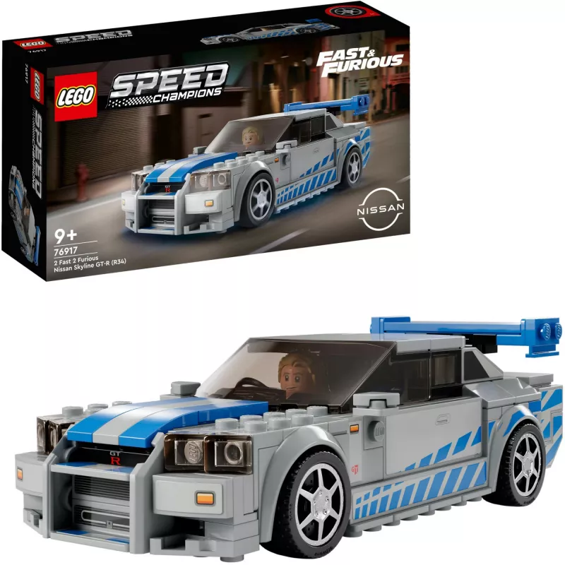 LEGO 76917 Speed Champions 2 Fast 2 Furious Nissan Skyline GT-R (R34) mänguauto