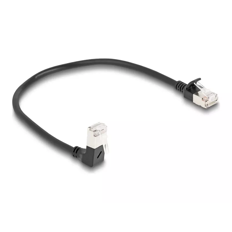 võrgukaabel DeLOCK RJ45 Cat.6A 0.25m Must