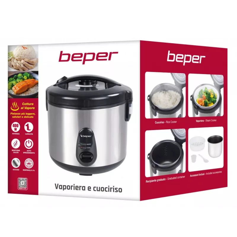 Beper P101VAP002 riisikeetja ja auruti
