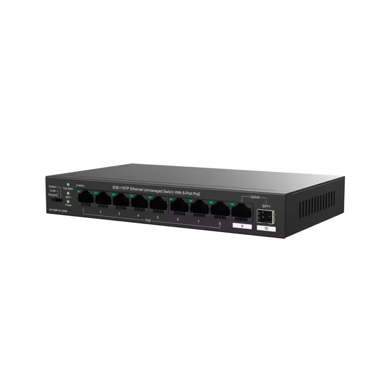 Haldamata võrgulüliti Tenda TEG1110PF-8-120W Gigabit Ethernet PoE 9 porti