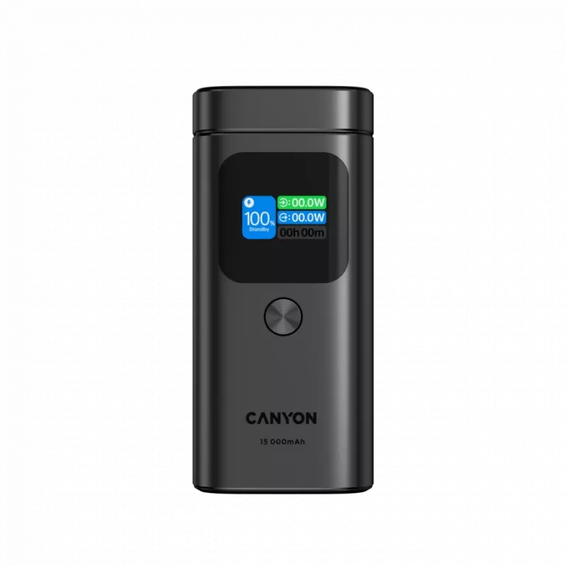 CANYON Qi2 magnetiline toitepank OnPower 150 15000mAh Alumiinium Tumehall