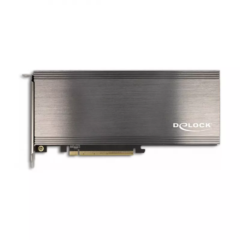 DeLOCK PCI Express 4.0 x16 kaart kuni 4 sisemise NVMe M.2 Key M pesaga koos radiaatori ja ventilaatoriga