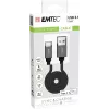 USB-kaabel Emtec ECCHAT700TCU3 1,2 m USB 3.2 Gen 2 Must