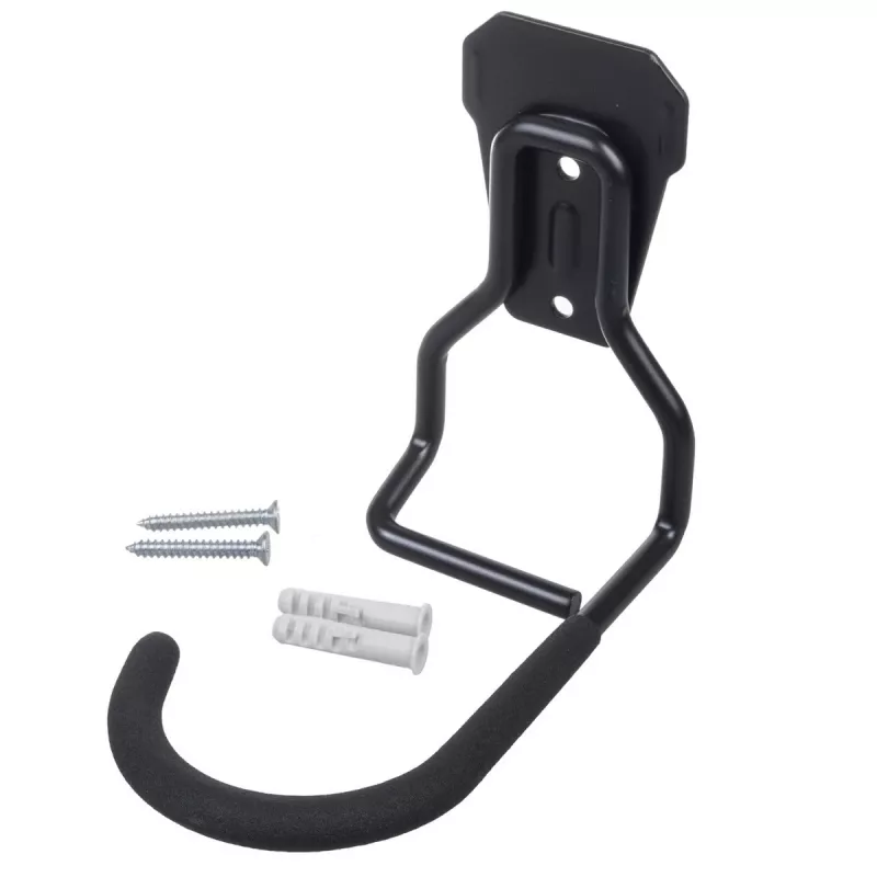 Seinale kinnitatav jalgrattahoidja MACLEAN MC-433, vertikaalne, kokkupandav, reguleeritava laiusega, kuni 20 kg jalgratastele, must