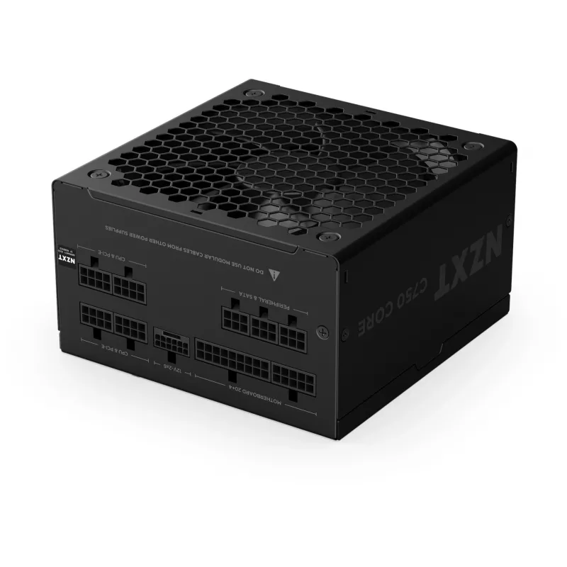 C750 GOLD CORE, PC-toiteplokk must, 1x 12-kontaktiline kõrge võimsusega GPU, 3x PCIe, kaablite haldus, 750 vatti