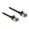 DeLOCK RJ45 võrgukaabel Cat.8.1 F/FTP õhuke Pro 5 m must