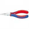 Knipex elektroonika haardetangid kogupikkus 145 mm lamedad ümarad lõuad vorm 6 mitmekomponendiline käepide