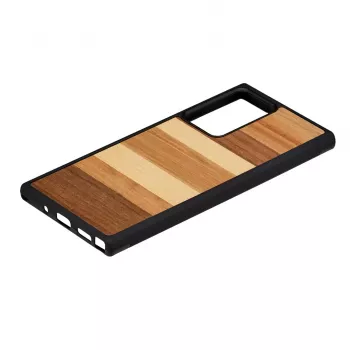 Telefoni kaitseümbris man and wood Samsung Galaxy Note 20 Ultra jaoks — must puidust viimistlus