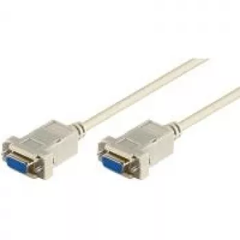 Wentronic Goobay ühenduskaabel D-SUB Nullmodem, Hall, 2 m - D-SUB/RS-232-pistikupesa (9 kontaktiga) > D-SUB/RS-232-pistikupesa (9 kontaktiga) (68484)