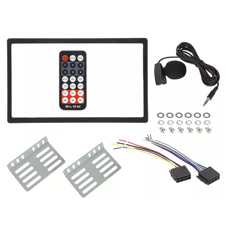 2DIN autoraadio BLOW AVH-9620 topelt-DIN-i armatuurlaua peasüsteem Bluetooth 5.0, USB Type-A, 2,8-tollise ekraaniga, 4×60 W RMS