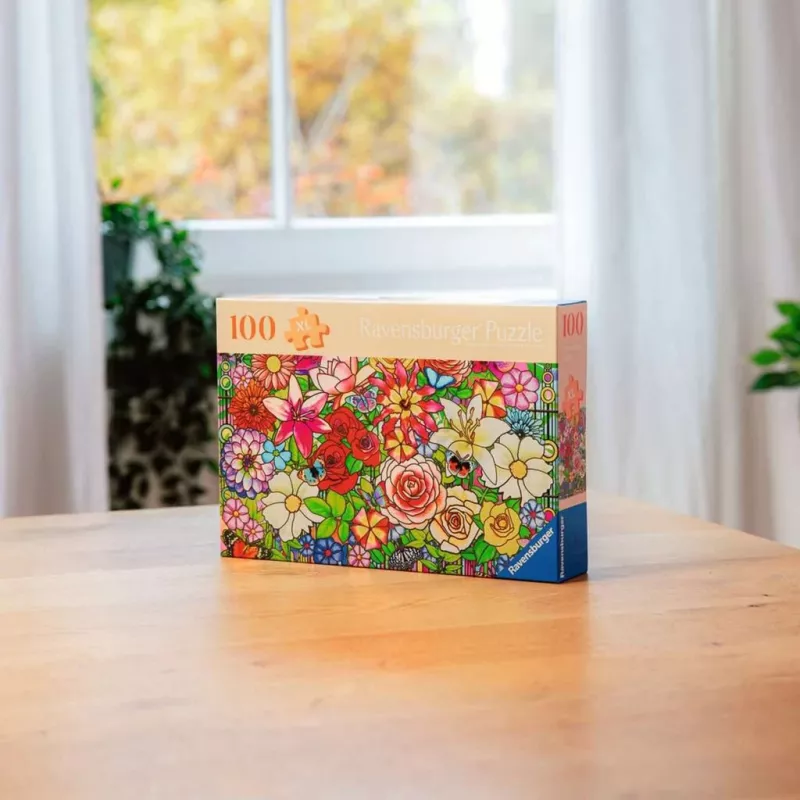 Pusle Ravensburger Feel Well & Puzzle - Lilleaken, 100 tükki, taktiilsed elemendid