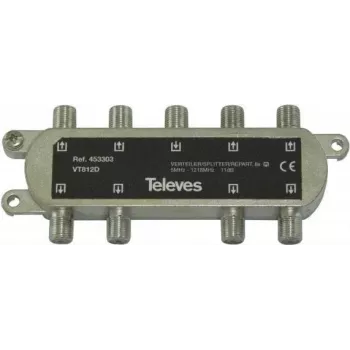 Jaotusvõimendi Televes VT812D — 1 sisend, 8 väljundit, 5–1220 MHz