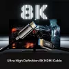 HDMI-kaabel Unitek C11085GY01-15M — HDMI tüüp A - A, 30 m, HDMI 2.1, 8K@60Hz, 4K@144Hz, kullatud kontaktidega, must
