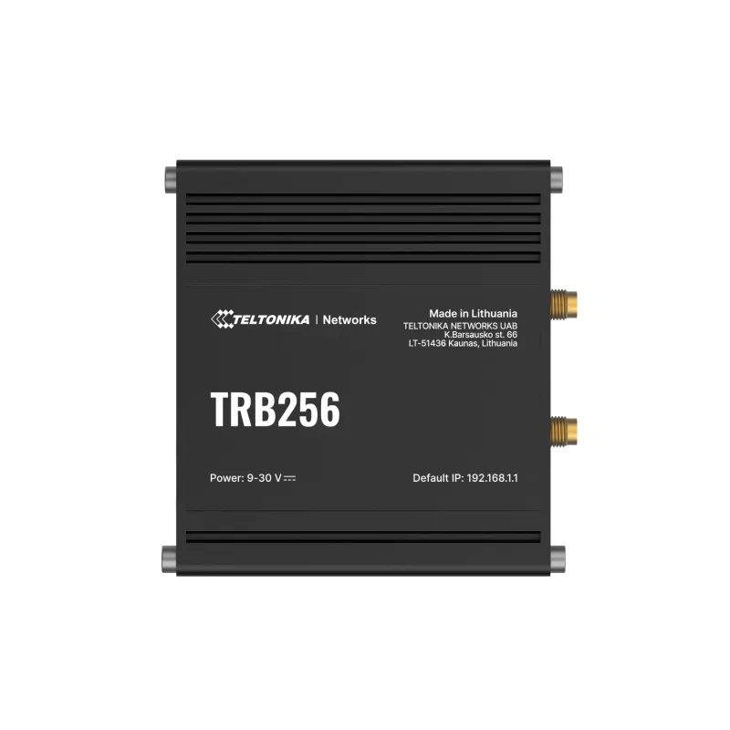 LTE M1/NB-IoT ruuter | TRB256 | 10/100 Mbps Mbit/s | Ethernet LAN (RJ-45) pordid 1 | Mesh tugi Ei | MU-MiMO Ei | 4G