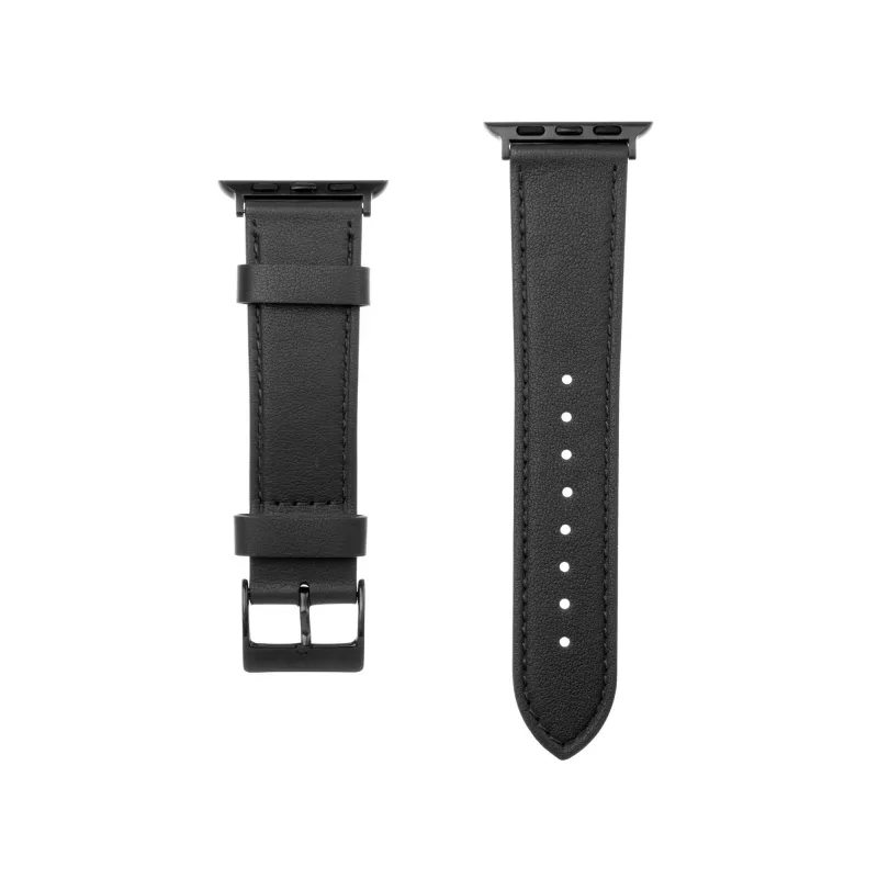 Nahkrihm Apple Watchile FIXED FIXLST-434-BK — must, asendusrihm
