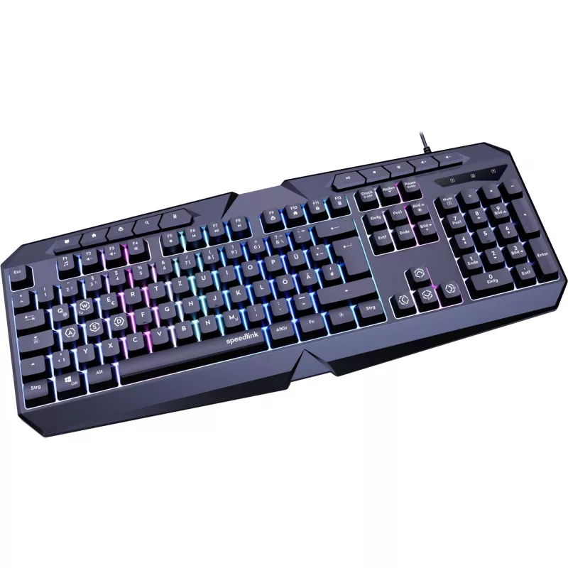 Klaviatuur SPEEDLINK LUDICIUM Gaming USB QWERTZ German Must
