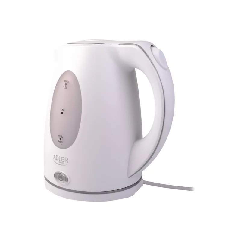 Adler | Veekeetja | AD 1207 | Standard | 2000 W | 1,5 L | Plastik | 360° pöörlev alus | Valge