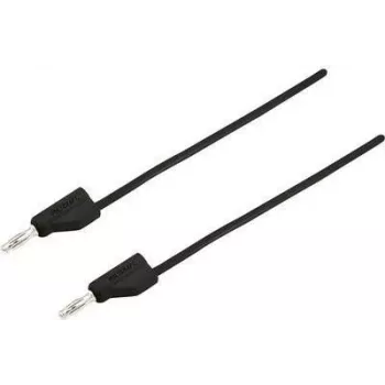 VOLTCRAFT Test Lead [Plug 4 mm - Plug 4 mm] 2 m Must MSB-300 (MSB-300-2-SW)